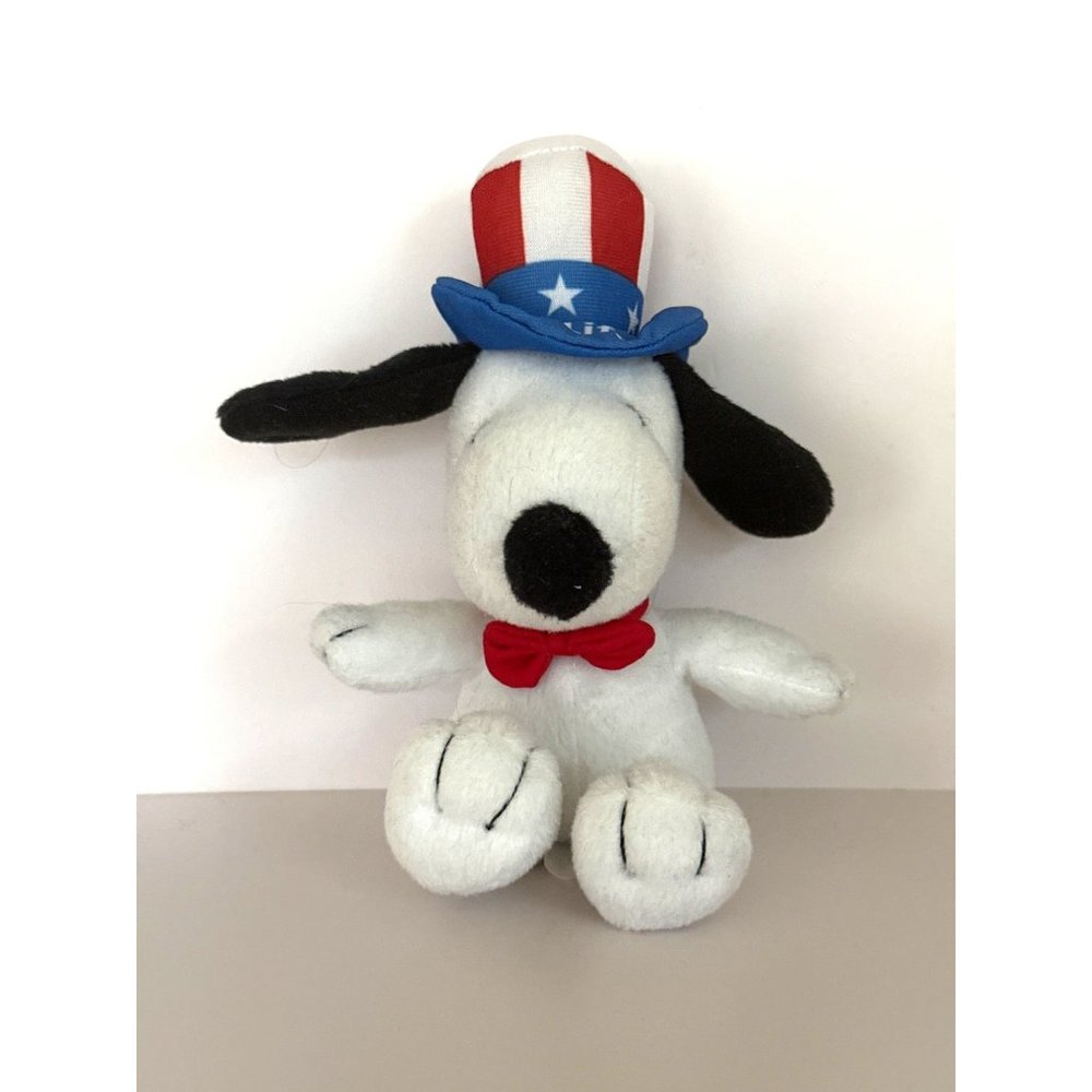 Snoopy Peanuts Gang 6" Met Life Plush 2011 Patriotic USA Flag Hat